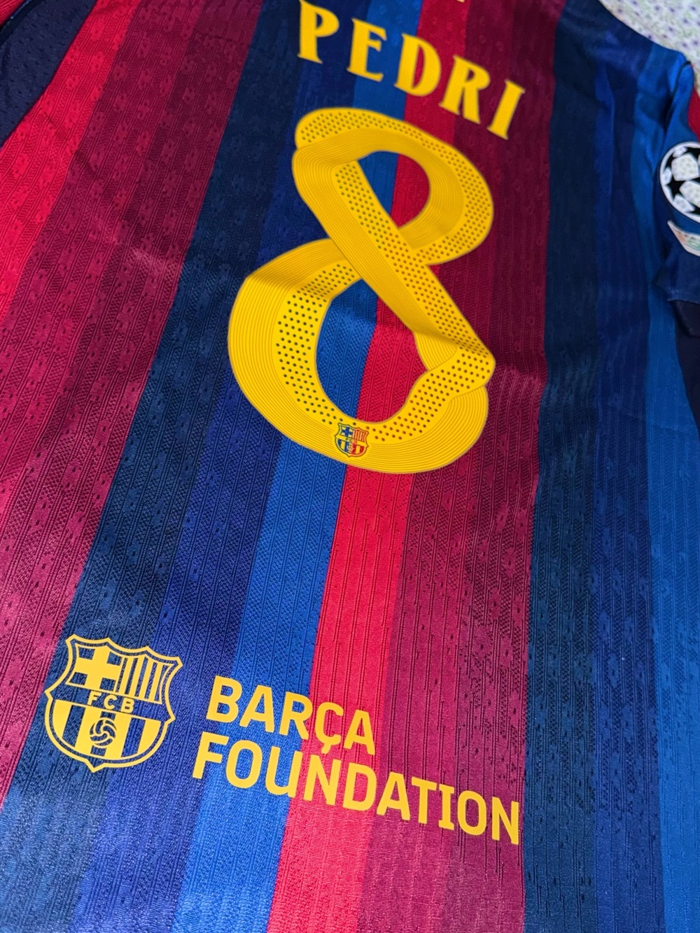 FC Barcelona Home 2026/27 Pedri #8 Slim Fit - Picture 6 of 6